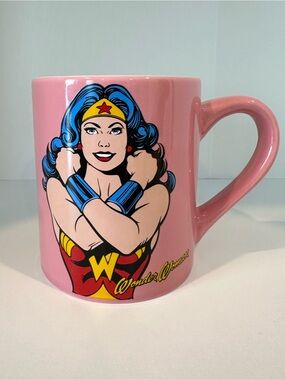 DC Comics Pink Wonder Woman Logo Ceramic Mug